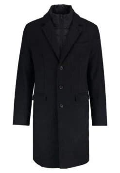 Pier One Classic Coat - Navy -Best Clothing Store 002d479bc1dc4a63a4523f117baf078f