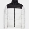 Contrast Puffer Jacket - Winter Jacket - White