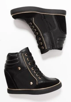 Anna Field Bootie - High-Top Trainers - Black -Best Clothing Store 03260205d3e746f981a4fd32acd5cdfa