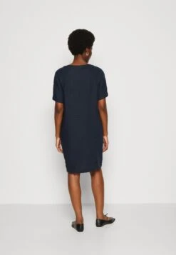 Marc O'Polo Dress Sportiv Style Slightly Egg Shaped Raglan Sleeve - Day Dress - Deep Blue Sea -Best Clothing Store 044cd4b30bac4764a4fe8529cac37140
