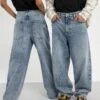 YOURTURN Baggy Jeans Unisex - Relaxed Fit Jeans - Dark Blue Denim