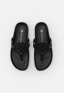 Tory Burch Miller Cloud - T-Bar Sandals - Black -Best Clothing Store 07fef14794b64982939c7c693402e2ff