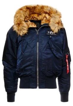 Alpha Industries Hooded Custom - Winter Jacket - Rep Blue -Best Clothing Store 0e6e0e9d5ea449b1baa2b6e00c6f87a9