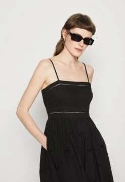 AllSaints Whitley Broderie Dress - Day Dress - Black -Best Clothing Store 1254d5e8f82d4ca69052a767358cff8d