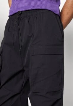 YOURTURN Unisex - Cargo Trousers - Black -Best Clothing Store 12c0eb3432924e5180ee844ffb94cc93