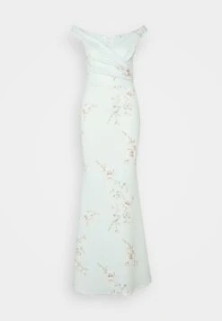 Wal G Wedding Kai V Neck Print Maxi - Occasion Wear - Sage Green -Best Clothing Store 17c446b7bf314848af81e6ed919641e7