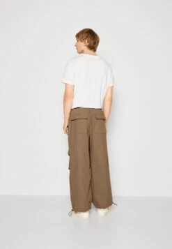 YOURTURN Unisex - Trousers - Brown -Best Clothing Store 17dcbbd1abb24daba15398d62a26705d