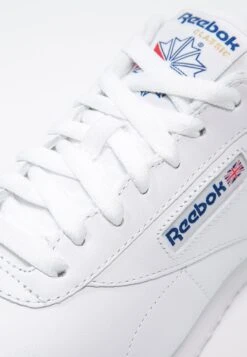 Reebok Classic Exofit Clean Logo Unisex - Trainers - White/Royal Blue -Best Clothing Store 22a798ff10f44ad2a1a52df0dce86054