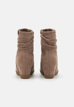 Anna Field Winter Boot - Wedge Ankle Boots - Taupe -Best Clothing Store 25a4365dbe694dfe88552a3563bd424c