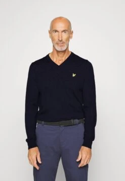 Lyle & Scott Golf V Neck - Jumper - Dark Navy