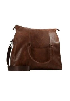 Pier One Unisex - Weekend Bag - Dark Brown -Best Clothing Store 27c8154c7bcc410d82dda3f5f15abf98