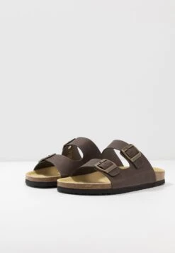 Pier One Unisex - Slippers - Brown -Best Clothing Store 2a6253ec8adf4b75ac70cea209f9bc13