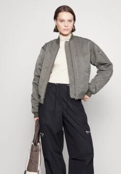 SAMSØE SAMSØE Mae Bomber - Bomber Jacket - Dark Brindle -Best Clothing Store 2b1639a112d14dc3a29f446a1f30de1b