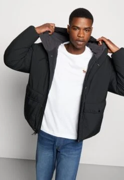 Abercrombie & Fitch Cloud Jacket - Winter Coat - Black -Best Clothing Store 2eb597072d5d4d779a003e0e95e4957c