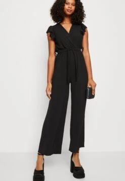 Wal G Fazza Ruffle- Jumpsuit - Black -Best Clothing Store 2fc3daa2e9a94427901b01c64730a4cf