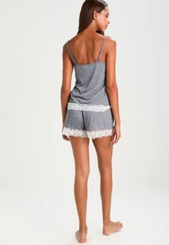 Anna Field Sarah Short Pj Set- Pyjama Set - Off-White/Dark Blue -Best Clothing Store 33d0e936af774883bb2b5a180610a668