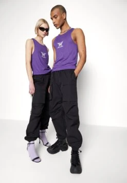 YOURTURN Unisex - Cargo Trousers - Black -Best Clothing Store 35f4be1a0eb34b50a52c69c608da4a51