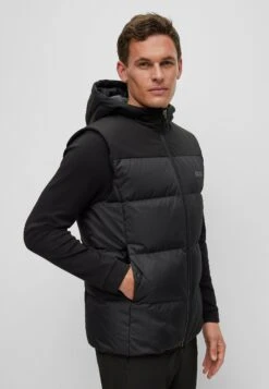 Boss V Hamar1 - Waistcoat - Black One -Best Clothing Store 3f87c1600e16482dbd37bf491e704044