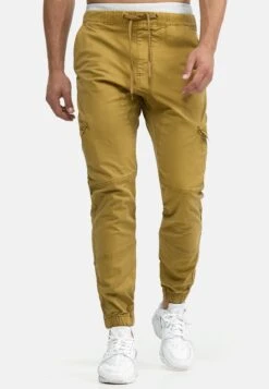 Indicode Jeans Levi - Cargo Trousers - Amber -Best Clothing Store 428a83e4b68746e58e5d9f81311951fc
