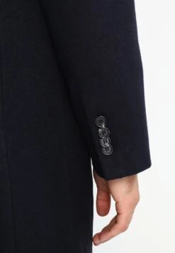 Pier One Classic Coat - Navy -Best Clothing Store 45269cb0f6b341b796077eef8022c5d0