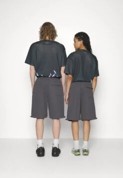 YOURTURN Genderless Parachute - Shorts - Dark Grey -Best Clothing Store 461c3a03b9af4250a48d4e57a95fd4e3
