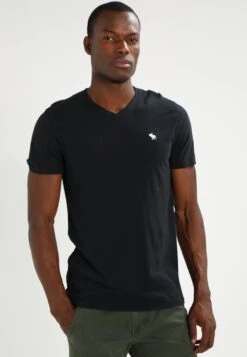 Abercrombie & Fitch Vneck 3 Pack - Basic T-Shirt - White/Black/Grey -Best Clothing Store 4bb0fc649e7a4bd6bddd10eb89823e18