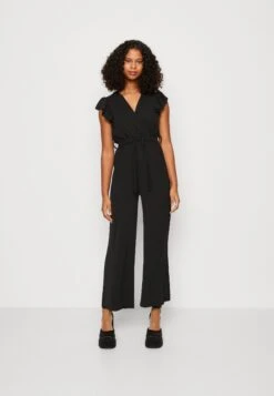 Wal G Fazza Ruffle- Jumpsuit - Black