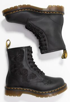 Dr. Martens 1460 Vonda Mono - Lace-Up Ankle Boots - Black -Best Clothing Store 553f70c5df914da097178206e2f3d135