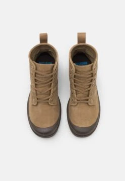 Palladium Pallabrousse Hi Wp Unisex - Lace-Up Ankle Boots - Bone Brown -Best Clothing Store 57b1449f022a46708f97c85280a55abe