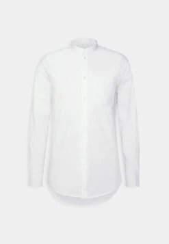 Pier One Muscle Fit Stand- Shirt - White -Best Clothing Store 5a9412a14083403cb941fa6fbb6ea6b4