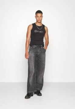 Jaded London Crush Rhinestone Vest Unisex - Top - Black -Best Clothing Store 5ab7dc86763e4add83a6be0007954d7b