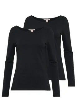 Anna Field 2 Pack - Long Sleeved Top - Black