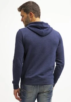 Pier One Hoodie - Dark Blue Melange -Best Clothing Store 6143d5a3f9864ea4865ef773bda06c00