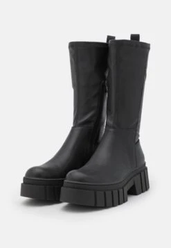 ONLY Shoes Onlbaiza Mid Sock Boot - Platform Boots - Black -Best Clothing Store 6683f56420a14cdf9380788d30fd69db