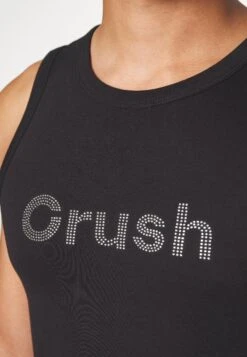 Jaded London Crush Rhinestone Vest Unisex - Top - Black -Best Clothing Store 69def06158044e778843d24555d5776f