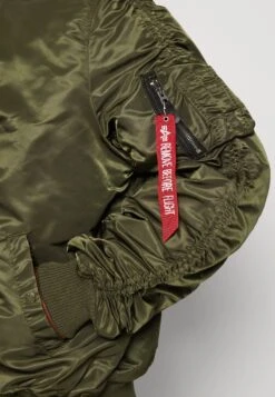 Alpha Industries Ma-1 Puckered - Bomber Jacket - Dark Olive -Best Clothing Store 6a0bf19b619742c5b8190bbf5d12bc20