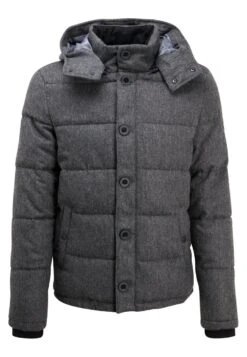 Pier One Winter Jacket - Grey Melange -Best Clothing Store 7454b54ee791466c972bb2db1401f09a