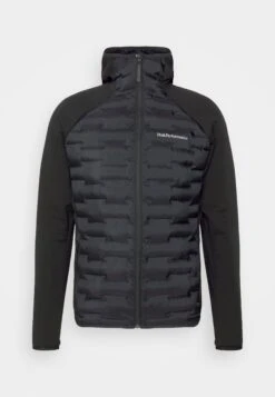 Peak Performance Argon Hybrid Hood - Fleece Jacket - Black -Best Clothing Store 77bb708aa46a408c89d6ceb509c7db7c