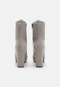 Anna Field High Heeled Ankle Boots - Grey -Best Clothing Store 7b64e65ffc5542fa806125e1b8bf687e