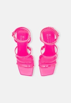Call It Spring Vegan Laula - High Heeled Sandals - Bright Pink -Best Clothing Store 84554d8c6cf34f89a1bbf9d821e2f363