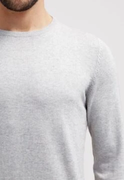 Pier One Basic Crewneck - Jumper - Light Grey -Best Clothing Store 84bce05096b94c09b9c8a396de30ba85
