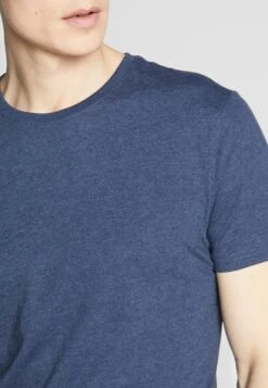 Pier One 3 Pack - Basic T-Shirt - Black/White/Blue -Best Clothing Store 878a6b632a3e4d79b61d9c486c38c510