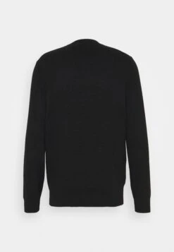 Lyle & Scott Crew Neck Jumper - Jumper - Jet Black -Best Clothing Store 88d873087cf8430ab7bc3ea3b1cbb097
