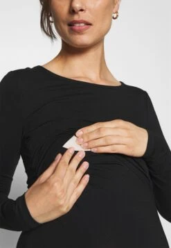 Nursing Function Longsleeve Tee - Long Sleeved Top - Black -Best Clothing Store 8a960e6aaddc44c1bffcc3effba28a70