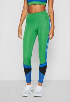 Lacoste Sport High Waist Active - Leggings - Tarragon/Kingdom/Black -Best Clothing Store 8de660786bf6468293b67405a947ee47
