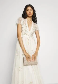 Needle & Thread Exclusive Petunia Cap Sleeve Gown - Occasion Wear - Cream -Best Clothing Store 8f1fe1c6a9db4476bdff8be7898ca023