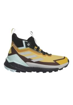 Adidas TERREX Free Hiker 2 Gore-Tex- Hiking Shoes - Preloved Yellow/Silver/Semi Flash Aqua -Best Clothing Store 986a42dc65b440bb95f9ec5bbb43d014