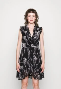 AllSaints Ari Mia Dress - Cocktail Dress / Party Dress - Black