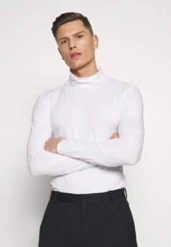 Pier One 2 Pack - Long Sleeved Top - White/Black -Best Clothing Store a236e23de24943c2b31da887f93fc262