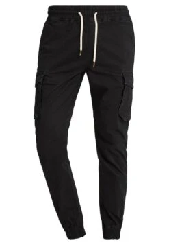 Pier One Cargo Trousers - Black -Best Clothing Store ba4a82bf9d2d43059438f26b4d293a93